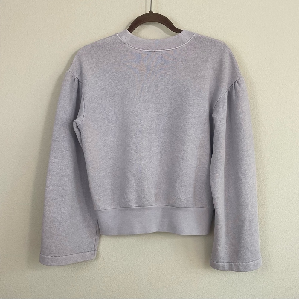 Madewell x Karen Walker Garment-Dyed Sweatshirt‎ in Violet Tint Size XS - Picture 6 of 8